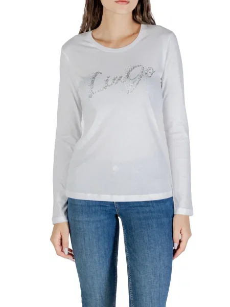 Top Liu Jo z długim rękawem biały