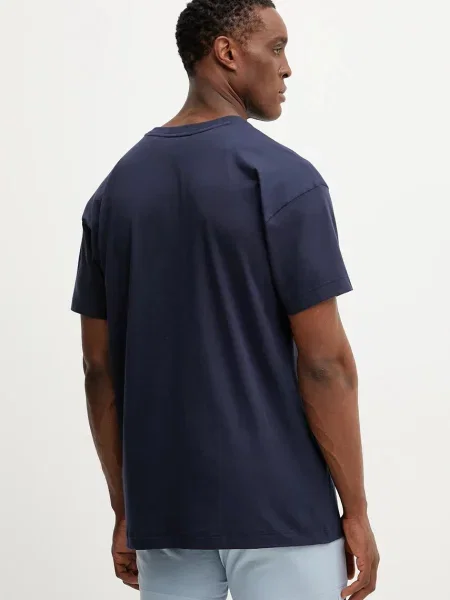 HUGO t-shirt granatowy gładki