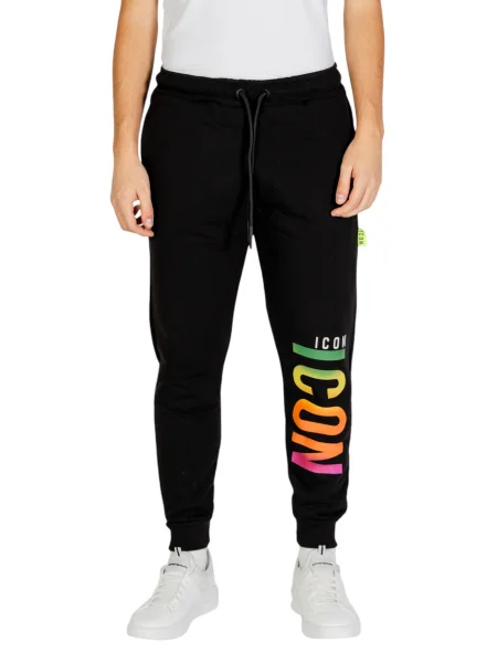 Spodnie dresowe Icon z nadrukiem czarne