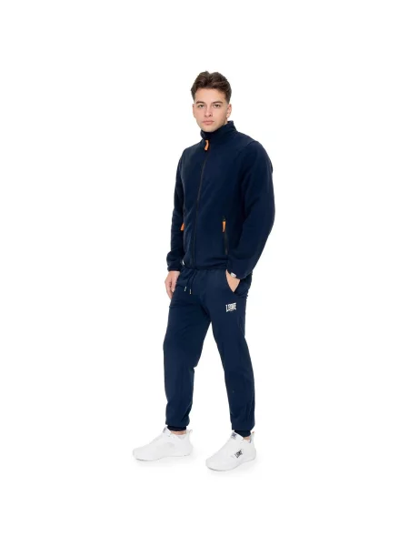 Mikina na zips Leone 1947 modrá