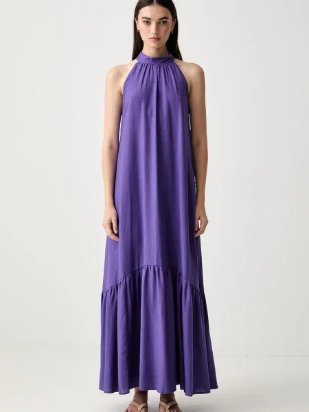 ViCOLO rochie halter cu in violet