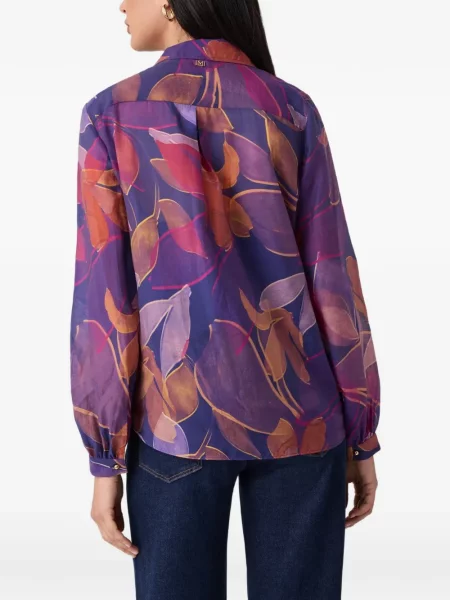 Cămașă Guess cu imagine violet
