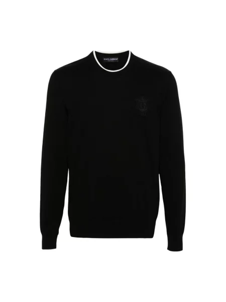 Sweter Dolce And Gabbana elegancki czarny