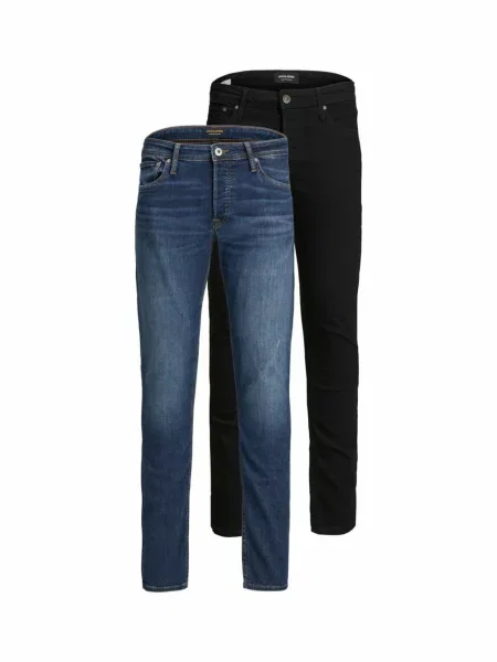 JACK & JONES Jeans Glenn Original albastru denim negru