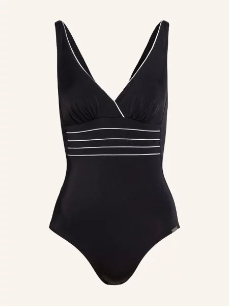Charmline Strój Kąpielowy Modelujący Pure Lines schwarz biały
