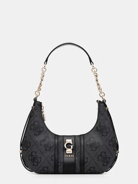 Чанта Guess ERENIA сиво черно