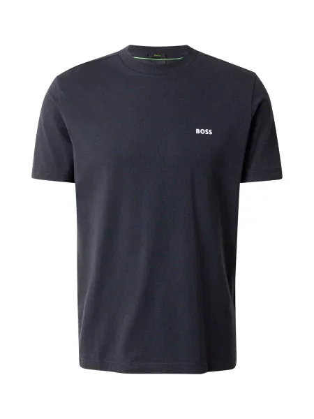 BOSS Tricou albastru marin alb