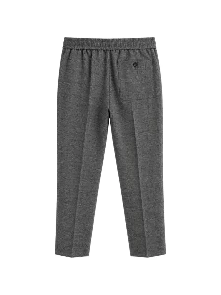 Pantaloni Seventy în carouri alergare gri
