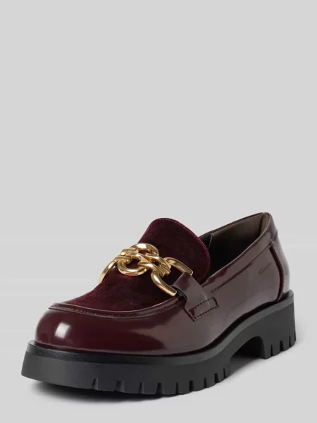 Loafersy z łańcuszek Tamaris
