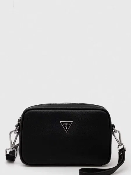 Mała mały torebka crossbody Guess elegancka czarna