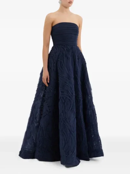 Rochie Rebecca Vallance cu volane albastru