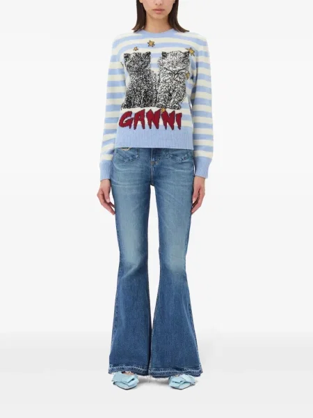 Tricou Ganni albastru