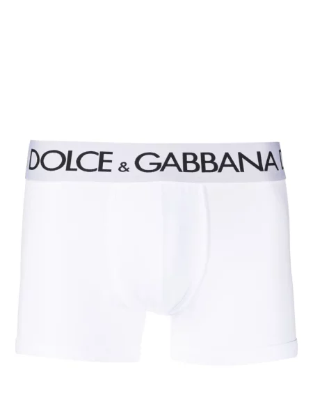 Boxeri Dolce & Gabbana stretch alb