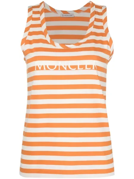 Top Moncler cu imagine portocaliu