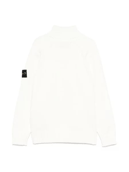 Sweter dziecięcy Stone Island biały