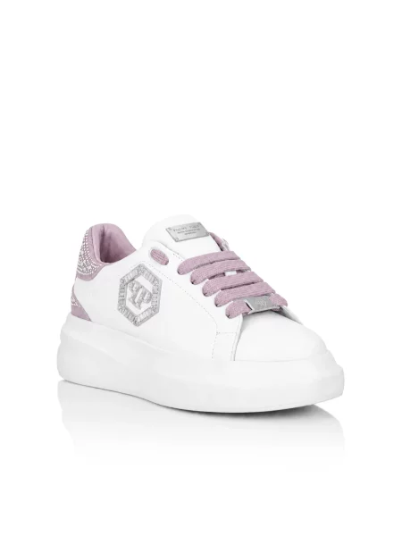 Sneakersy Philipp Plein skórzane białe