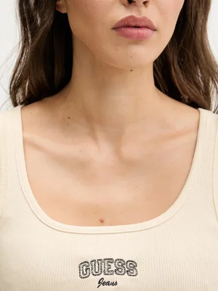 Топ Guess Jeans бежевий