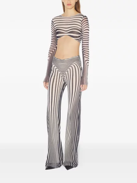 Pantaloni Jean Paul Gaultier alb