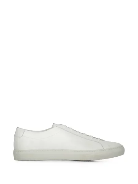 Sneakerși Moorer din piele alb