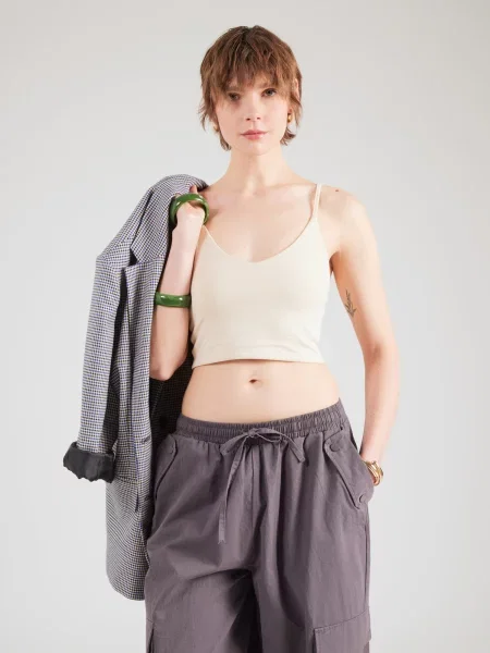 Studioselect Top Caren deschis / maro bej