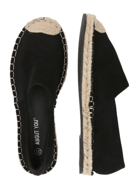 ABOUT YOU Espadrilės Janine' juoda