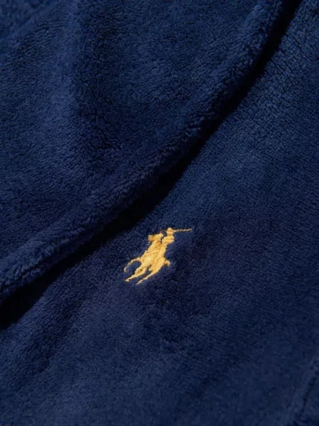 Szlafrok dziecięcy Polo Ralph Lauren niebieski