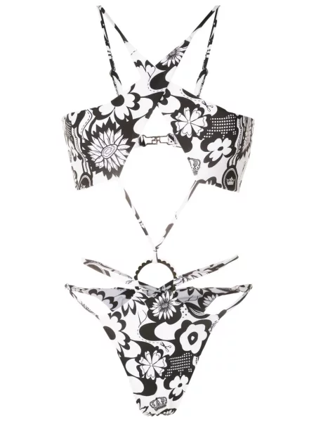 Costum de baie Amir Slama cu model floral cu imagine