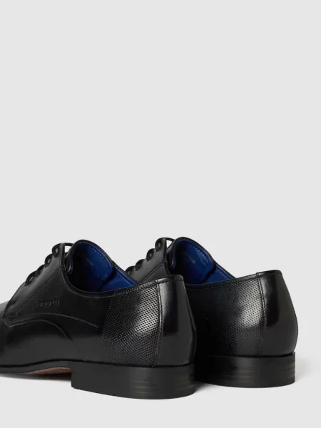 Buty derby ze skóry model ‘Mattia’ Bugatti czarny
