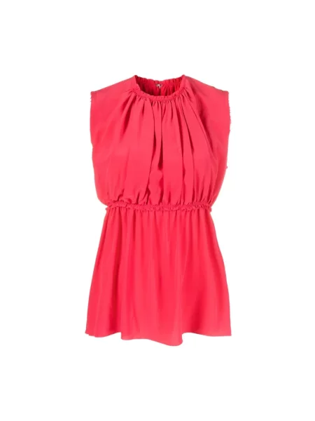 Top Lanvin klasyczny czerwony