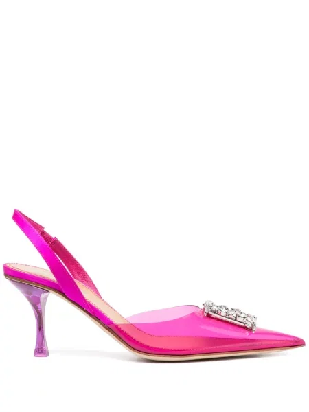 Pantofi cu toc Dsquared2 slingback roz