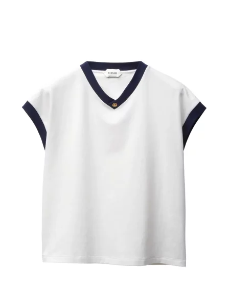 Tricou Versace din jerseu alb