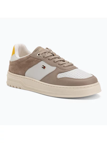 Sneakerși Tommy Hilfiger din piele galben
