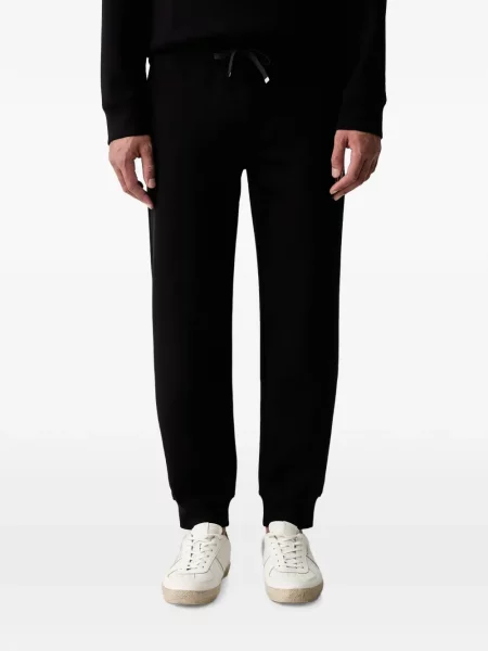 Pantaloni Armani Exchange alergare cu autograf cu cordon negru