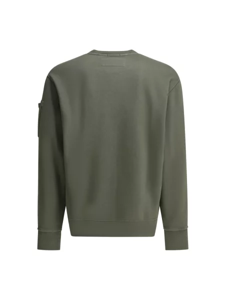 Lniana bluza nierozpinana C.p. Company zielona