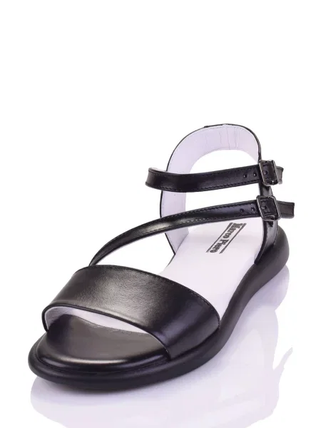 Кожаные босоножки Marco Piero черные