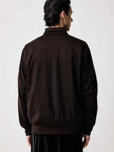 Adidas Originals bluza rozpinana Firebird brązowa