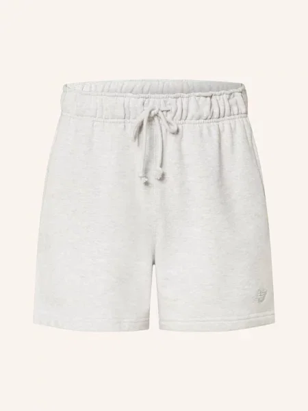 New Balance Šortky Z Mikinové Látky světle šedá
