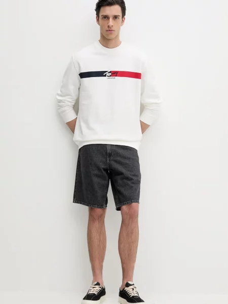 Tommy Jeans mikina pánska béžová