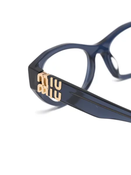 Sunčane naočale Miu Miu Eyewear s autogramom plava