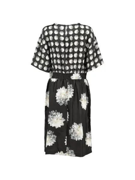 Rochie maxi Max Mara cu model floral cu imagine negru