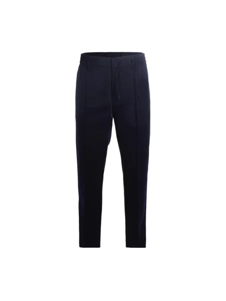 Spodnie Emporio Armani wełniane niebieskie
