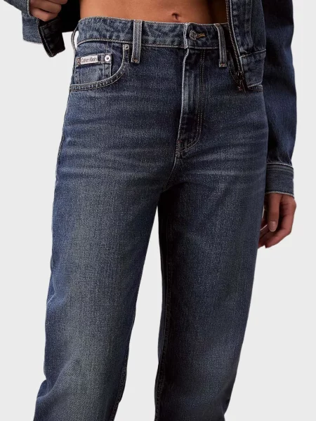Джинсы Calvin Klein Jeans с высокой посадкой синие