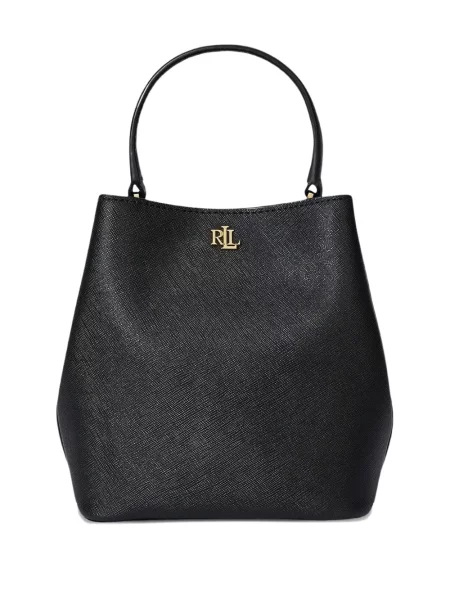 Malá bucket kabelka Lauren Ralph Lauren černá