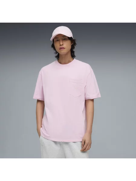 PUMA koszulka z kieszenią Select Essentials Akcesoria S różowy