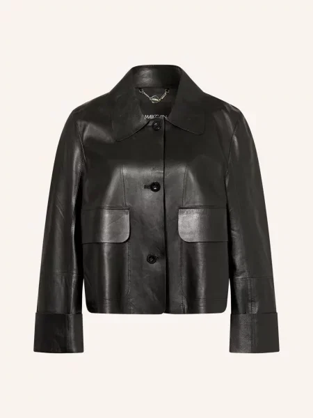 Marc Cain Kožená Bunda black new černá