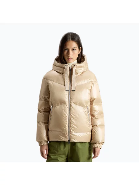 Kurtka Woolrich Aliquippa Short Puffer oxford tan brązowa