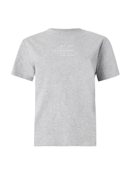 Calvin Klein Jeans Tricou CLASSIC SEASONAL gri bazalt alb
