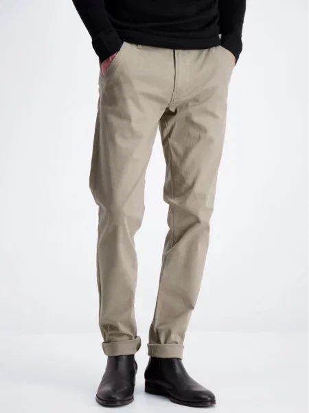 Lindbergh Chino kalhoty Classic tmavě béžová