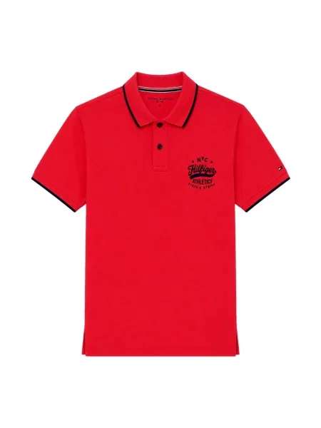 TOMMY HILFIGER Tricou roșu negru