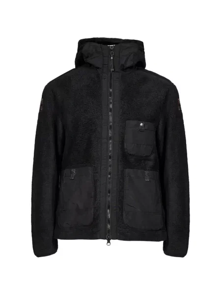 Jakna Parajumpers od flisa s kapuljačom crna
